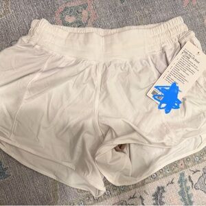 Lululemon Athletica White Athletic Shorts Lightweight Performance